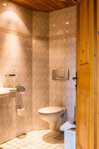 a bathroom with a toilet and a sink at Jagdschloss Windenhütte in Thale +19 photos