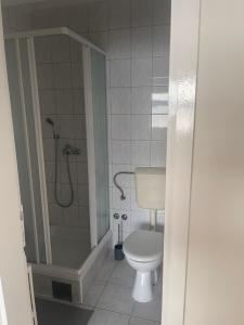 Koupelna v ubytování Apartmány Júlia