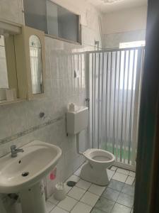 Koupelna v ubytování Dama HostelBB