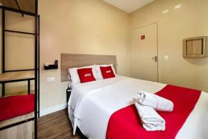 Postel nebo postele na pokoji v ubytování OYO Hotel Itarantim, São Paulo + 37 fotografií