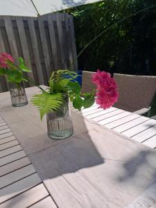 Ein Garten an der Unterkunft Haus MeerZeit