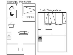 Půdorys ubytování Apartment Segot - 100m to the inlet by Interhome