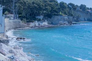 a view of a river with blue water at La Baie des Anges in La Ciotat +2 photos