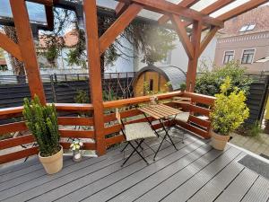 Balkón alebo terasa v ubytovaní Péter Dock Boutique Villa Keszthely