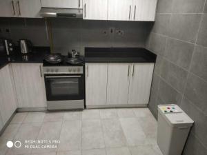 Kuchyň nebo kuchyňský kout v ubytování OYO HOME 1382 Spacious 1 BHK With Balcony