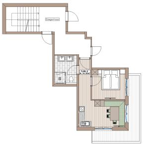 Grundriss der Unterkunft Boderhof Apartments