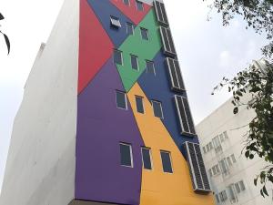Das Gebäude in dem sich das Hotel befindet