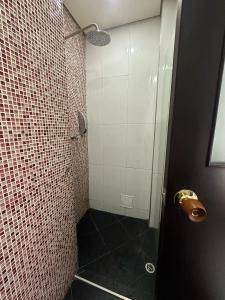 Koupelna v ubytování Hotel Chicala