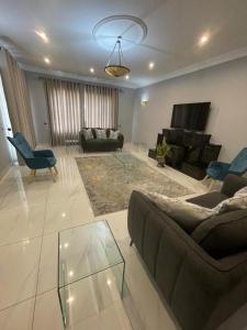 Χώρος καθιστικού στο No17 Garden Oasis