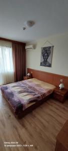 a bedroom with a large bed in a room at Apartment Anna-Kalina in Obzor