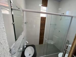 Koupelna v ubytování Hotel GAB RESIDENCIAL
