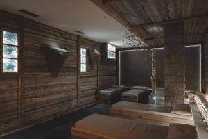 Koupelna v ubytování Hotel Selva