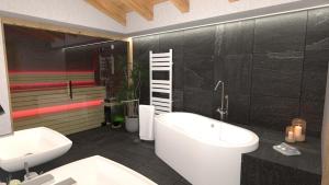 Koupelna v ubytování Hotel Stoeres - Active wellbeing