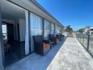 Balkón nebo terasa v ubytování Quantum villa