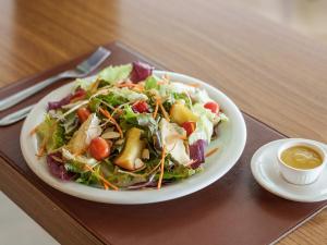 Comida no hotel ou em algum lugar perto