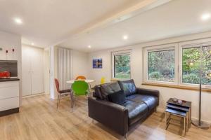 Χώρος καθιστικού στο Ferienhaus mit Sauna am Möhnesee