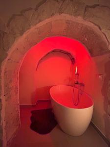 Koupelna v ubytování Casa Annuzza