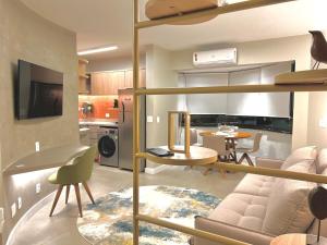 O bucătărie sau chicinetă la 1001A - Rentaqui Apartamento Diamond Green