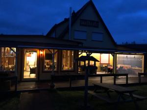 Bygningen som feriehuset ligger i