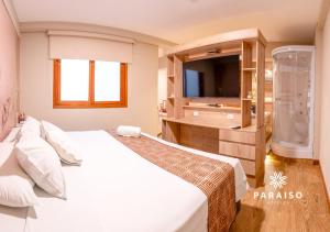 Postel nebo postele na pokoji v ubytování Hoteles Paraiso TRUJILLO
