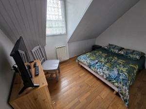 Postel nebo postele na pokoji v ubytování Gite du Puits Tournant - Chambre 3