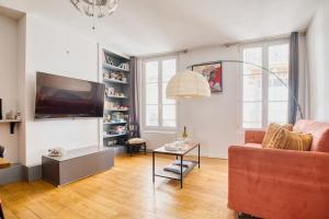 Posedenie v ubytovaní Bel appt 42m² au cœur de Trouville 2mns de la mer