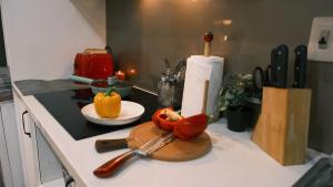 Η κουζίνα ή μικρή κουζίνα στο Soleil Residence Westlake Hanoi