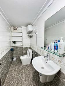 Koupelna v ubytování Hava House
