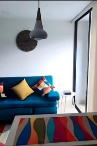 Χώρος καθιστικού στο Mantis Loft 501 Blue Dream's