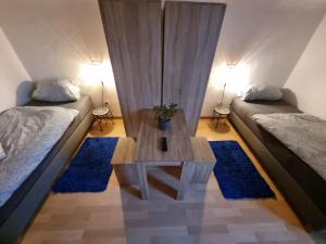 Postel nebo postele na pokoji v ubytování Haus Ruhrpott