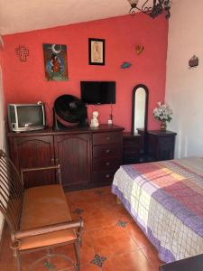 Μια τηλεόραση ή/και κέντρο ψυχαγωγίας στο Casa Vacacional Oaxtepec Morelos