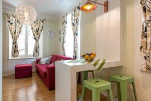 Гостиная зона в Apartments Petra