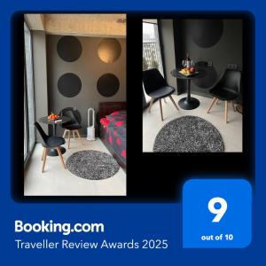 een foto van een kamer met een tafel en stoelen bij Villa Residence Apartment in Tbilisi City