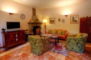 TV a/nebo společenská místnost v ubytování Hotel Castello