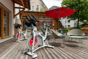 Fitnes oz. oprema za telovadbo v nastanitvi Hotel Schweizerhof Lenzerheide