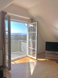 Μια τηλεόραση ή/και κέντρο ψυχαγωγίας στο Ferienwohnungen Chiara Schäfler