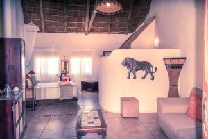 Posezení v ubytování Elephants Footprint Lodge