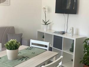 TV a/nebo společenská místnost v ubytování L'Angolo di Grottammare