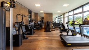The fitness centre and/or fitness facilities at Gstaad Palace
