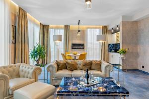 TV a/nebo společenská místnost v ubytování Hotel Diament Plaza Katowice