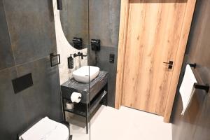Koupelna v ubytování Hotel Centrum Malbork
