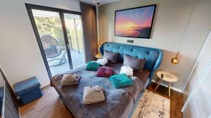 Una cama o camas en una habitación de Ocean House Freiheit