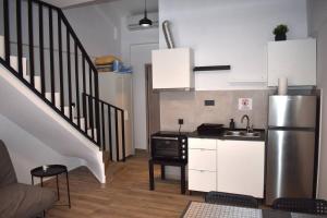 Kuchyň nebo kuchyňský kout v ubytování MALUX Aegean Maisonettes