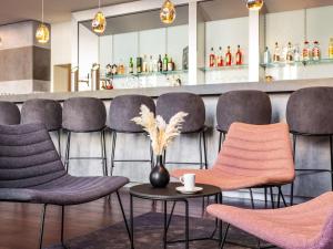 Posezení v ubytování ibis Karlsruhe Hauptbahnhof