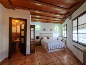 Postel nebo postele na pokoji v ubytování La Moreneta