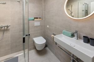 Koupelna v ubytování MeerBlau