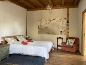 Ένα ή περισσότερα κρεβάτια σε δωμάτιο στο Katies Tiny House