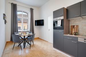 Kuchyň nebo kuchyňský kout v ubytování Schlossblick