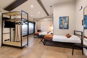 Giường trong phòng chung tại Agriturismo Casa Pezzo +110 ảnh