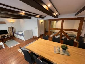 Χώρος καθιστικού στο Barrierefreies Altstadtappartement in Osterode